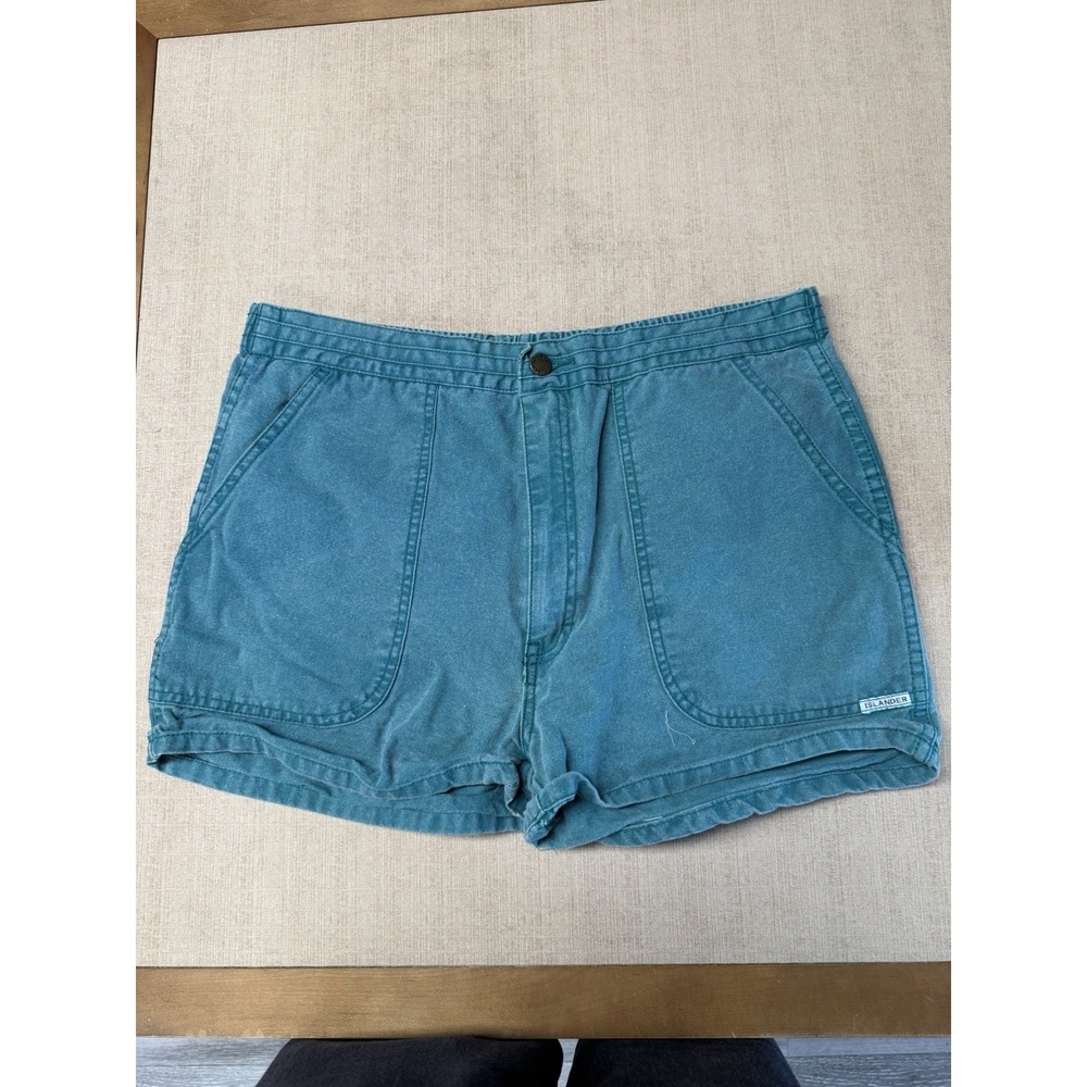 Vintage 90s Islander Green Chino Shorts Men's US Size 36